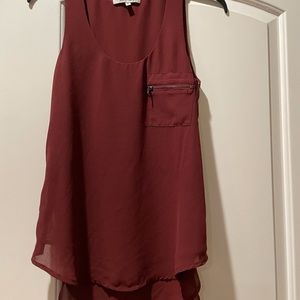 Naked Zebra Chiffon feel like zipper top S